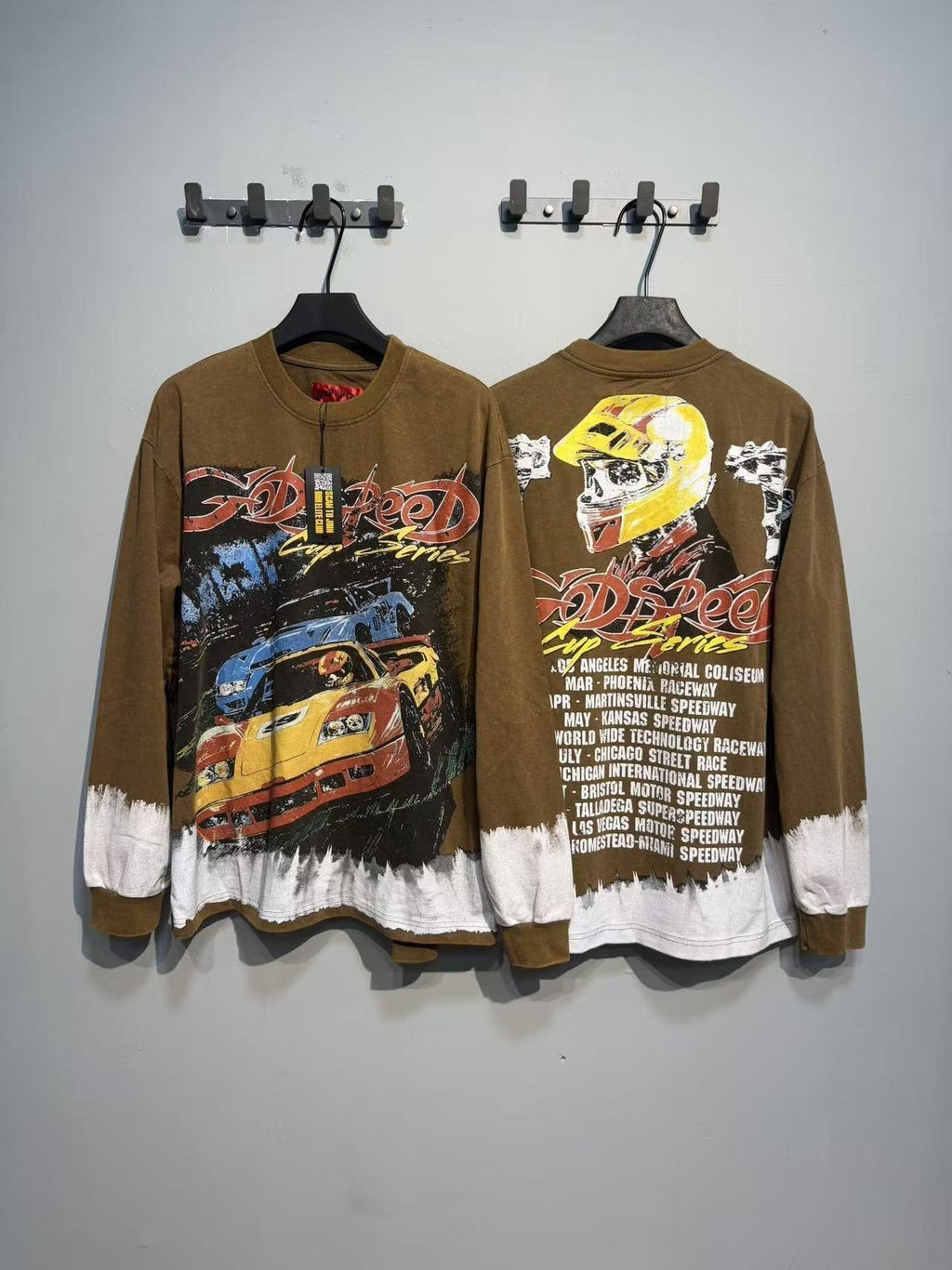 Godspeed Kleep Valley Racing Graphic Long-Sleeve T-Shirt — context