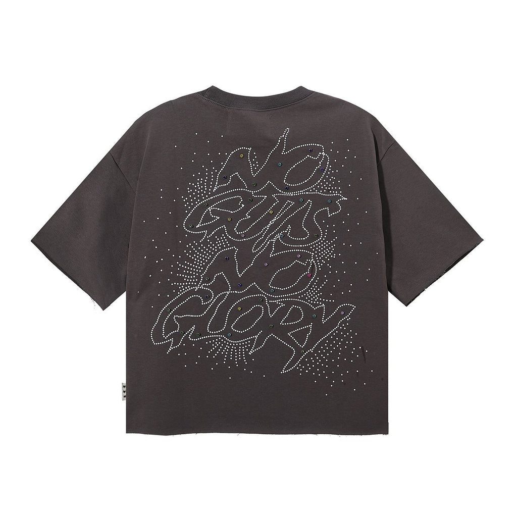 BKYS Revival No Gut No Glory Rhinestone Cropped T-Shirt — back