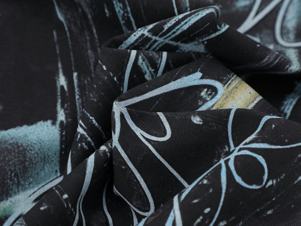 FIRST ROW Lost Utopia Unearth Cropped Graphic T-Shirt — detail