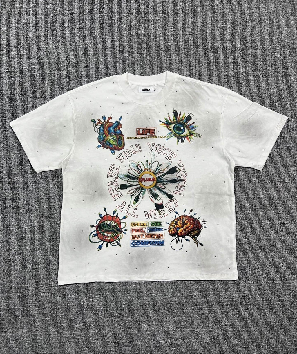 DUAA New Age Graphic T-Shirt — front
