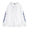 Chrome Hearts Blue Sleeve Graphic Zip Hoodie — hero