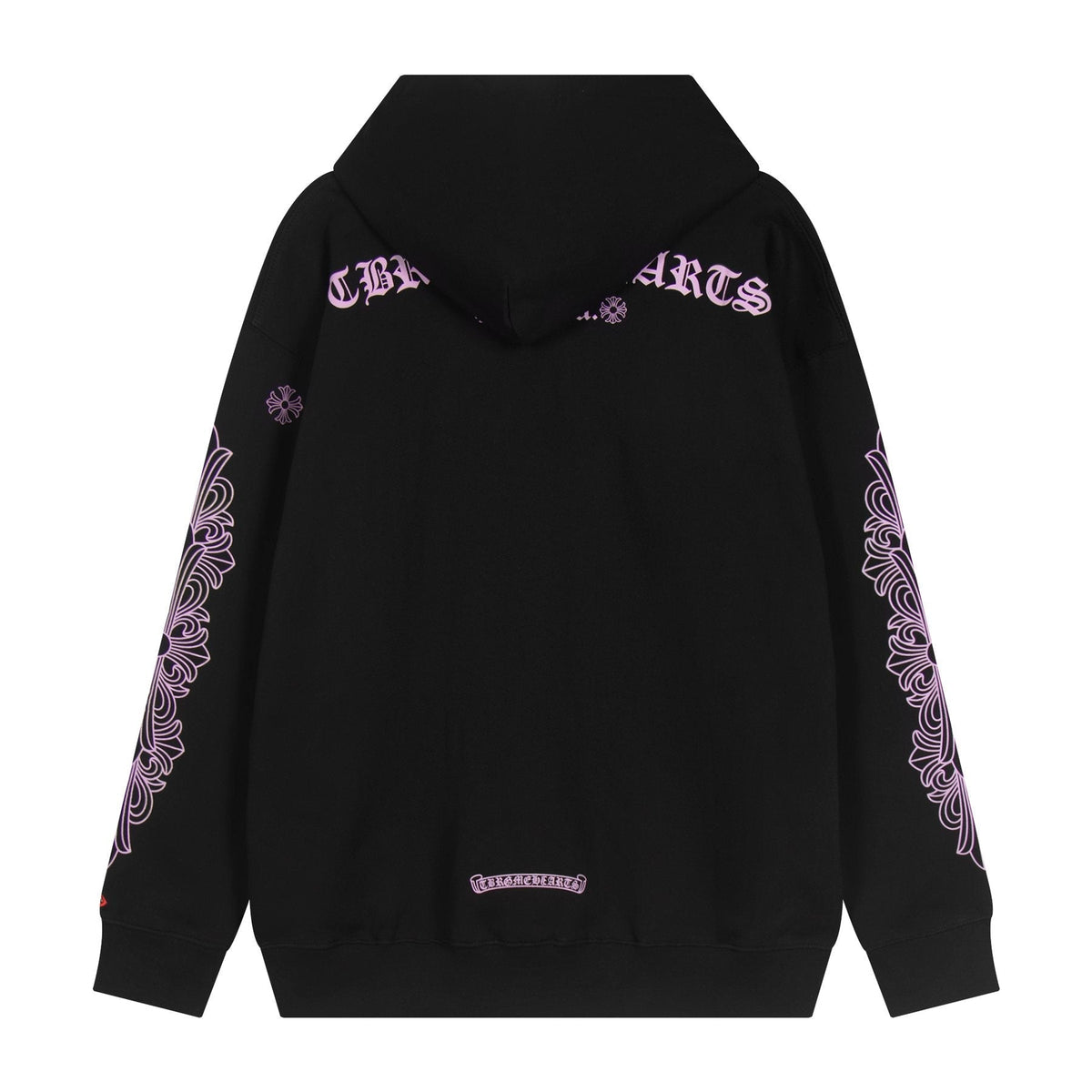 Chrome Hearts Pink Gothic Graphic Hoodie — back