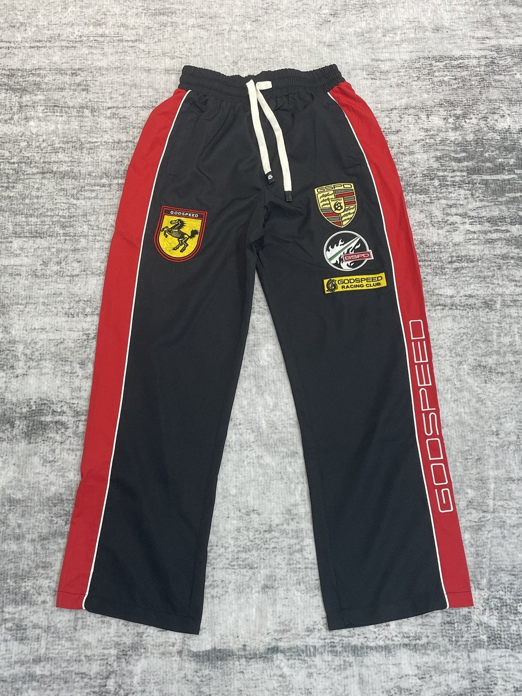 Godspeed Racing Patch Track Pants — front