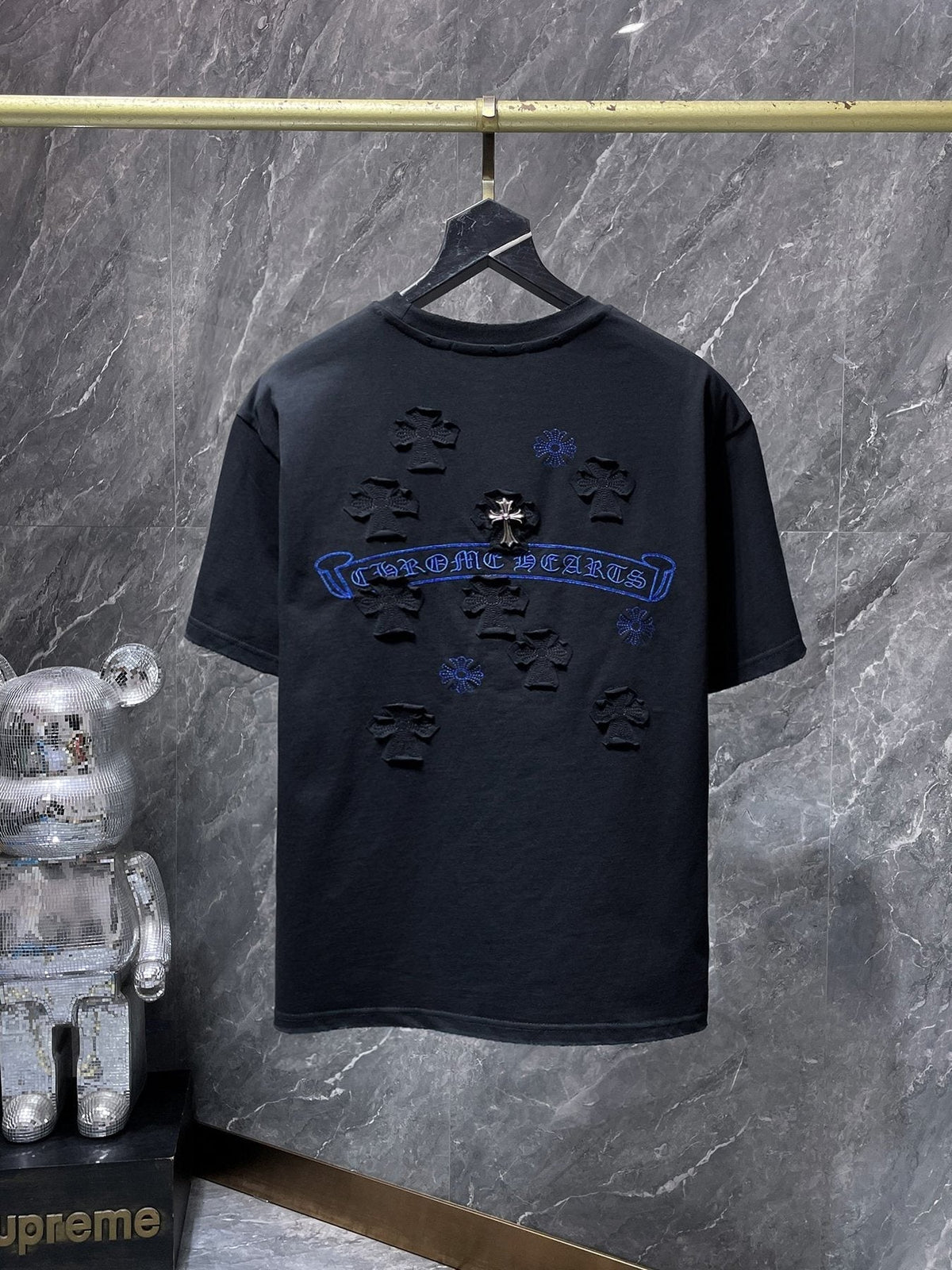Chrome Hearts Cross Appliqué Graphic T-Shirt — back