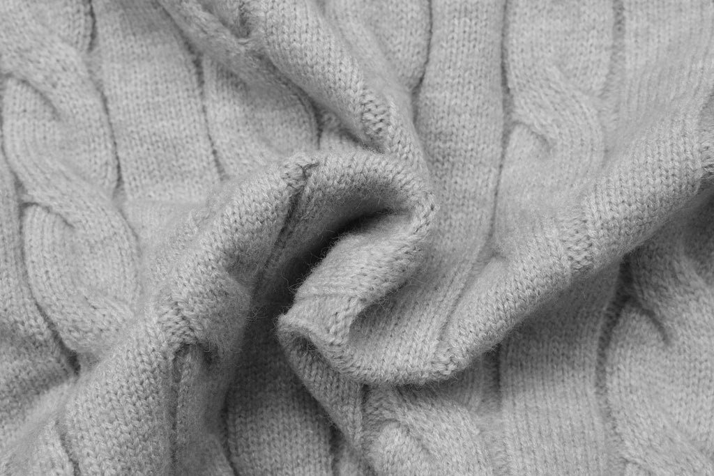 Test2-Ralph Lauren Cable-Knit Quarter-Zip Sweater — fabric